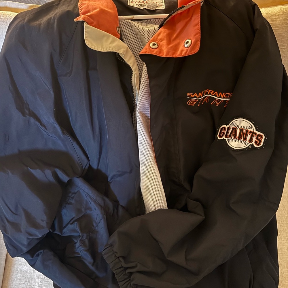 San Francisco Giants Black and Orange Varsity Jacket